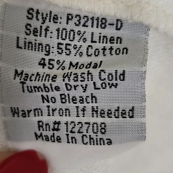 Jonny Was Pete & Greta White 100% Linen Chunky Tassel Boho Drop Waist Dress XS - Picture 9 of 16